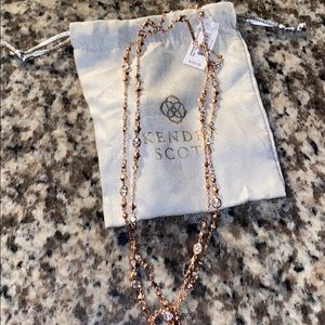 KENDRA SCOTT WYNDHAM ROSE GOLD NECKLACE